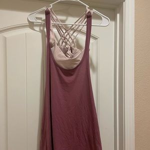 LULULEMON Monochromatic Flowy Tank with built in Bra